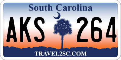 SC license plate AKS264