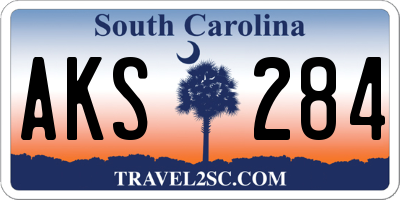 SC license plate AKS284