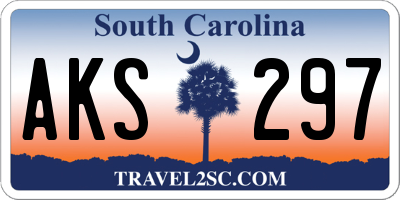 SC license plate AKS297