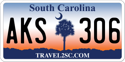 SC license plate AKS306