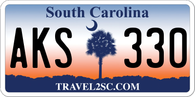 SC license plate AKS330