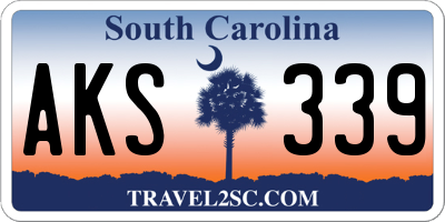 SC license plate AKS339
