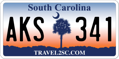 SC license plate AKS341