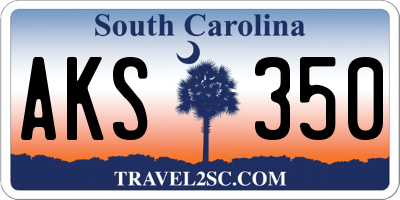 SC license plate AKS350