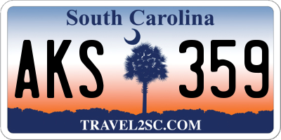 SC license plate AKS359