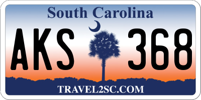 SC license plate AKS368