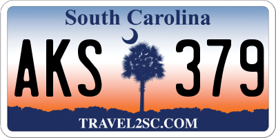 SC license plate AKS379