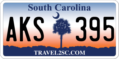 SC license plate AKS395