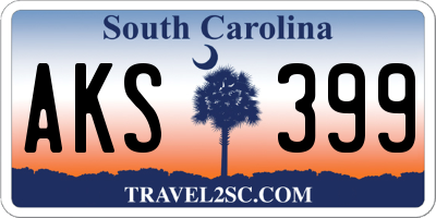 SC license plate AKS399