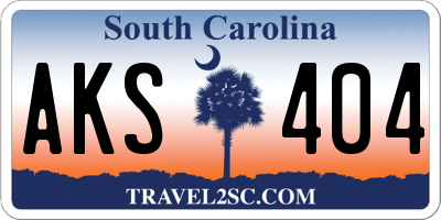 SC license plate AKS404