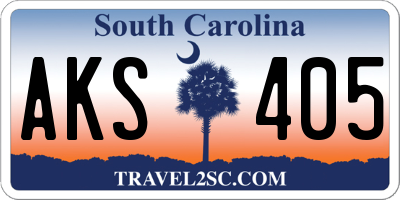 SC license plate AKS405