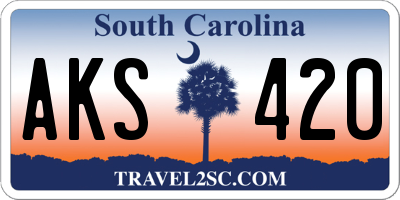 SC license plate AKS420