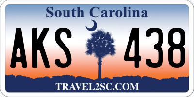SC license plate AKS438