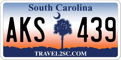 SC license plate AKS439