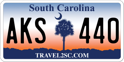 SC license plate AKS440