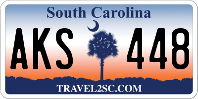 SC license plate AKS448