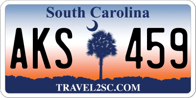 SC license plate AKS459