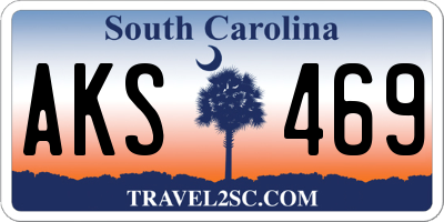 SC license plate AKS469