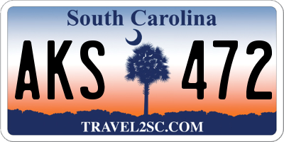SC license plate AKS472