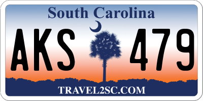 SC license plate AKS479