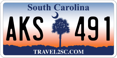 SC license plate AKS491