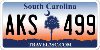 SC license plate AKS499
