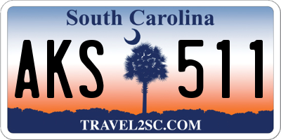 SC license plate AKS511