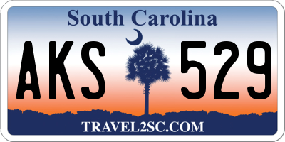 SC license plate AKS529