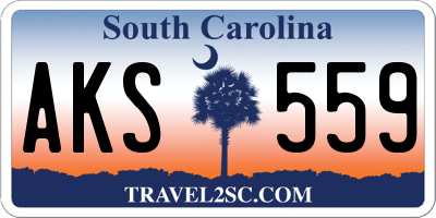 SC license plate AKS559