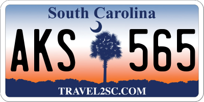SC license plate AKS565