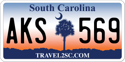 SC license plate AKS569