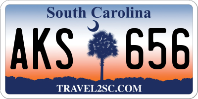 SC license plate AKS656