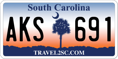 SC license plate AKS691