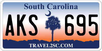 SC license plate AKS695