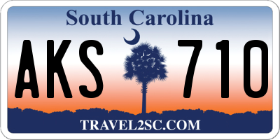 SC license plate AKS710