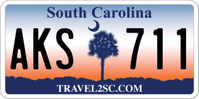SC license plate AKS711