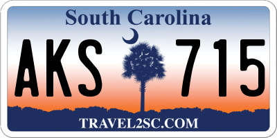 SC license plate AKS715