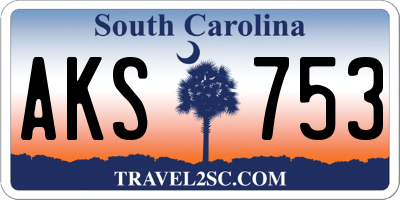 SC license plate AKS753