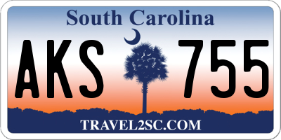 SC license plate AKS755