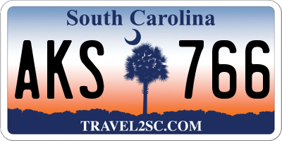 SC license plate AKS766