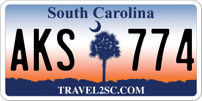 SC license plate AKS774