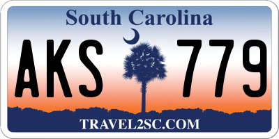 SC license plate AKS779