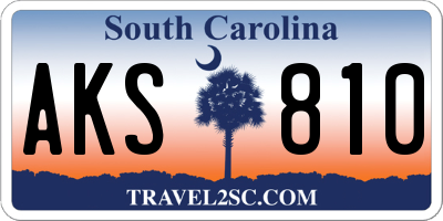 SC license plate AKS810
