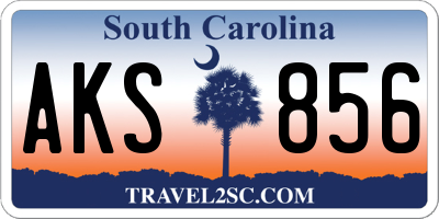 SC license plate AKS856