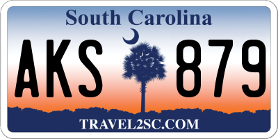 SC license plate AKS879