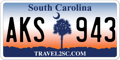 SC license plate AKS943