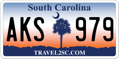 SC license plate AKS979