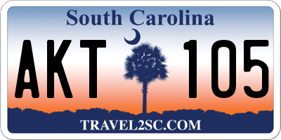 SC license plate AKT105