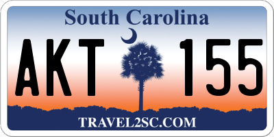 SC license plate AKT155