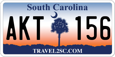 SC license plate AKT156